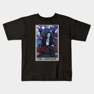 The Emperor Tarot Card Gothic Halloween Count Dracula Vampire Major Arcana Kids T-Shirt